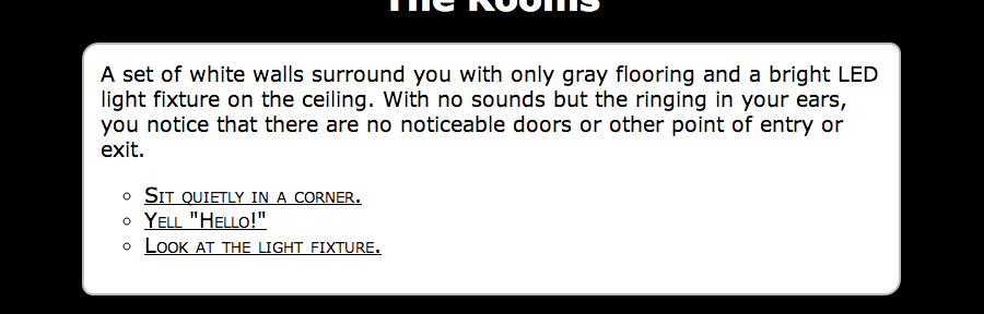 Global Game Jam 2013: The Rooms